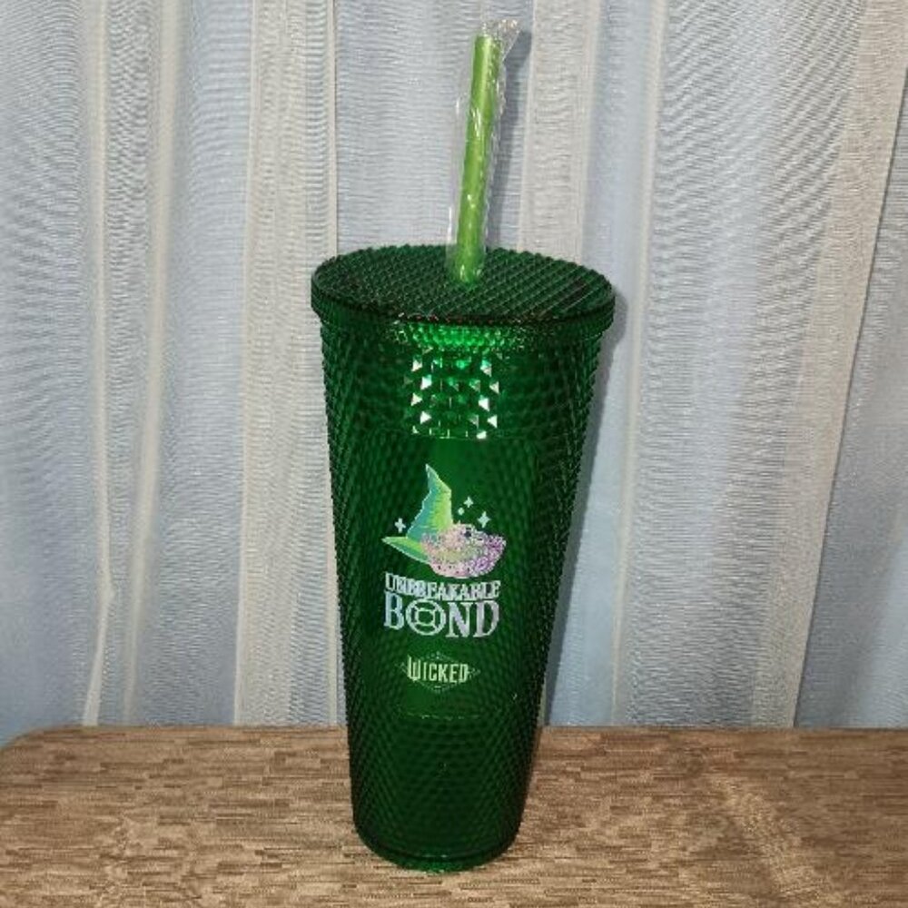 Wicked Elphaba "Unbreakable Bond" green Diamond Texture Tumbler